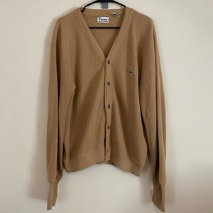Lacoste Beige/Tan Cardigan